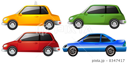 Set of colorful cars 8347417