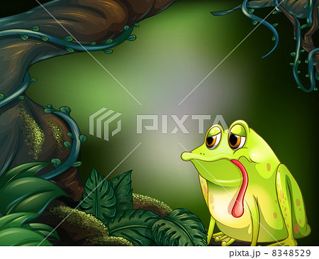 A hungry frog in the rainforest 8348529