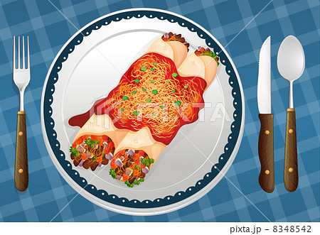 food and a dish food and a dish 8348542