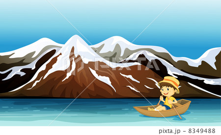 A young boy boating A young boy boating 8349488