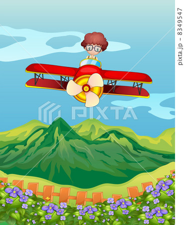 A boy and an airplane 8349547