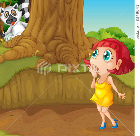 a girl and an animal a girl and an animal 8349641
