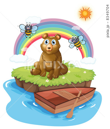 A bear with two bees 8349704