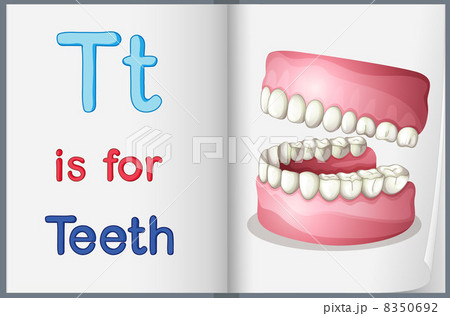 A picture of teeth in a book 8350692
