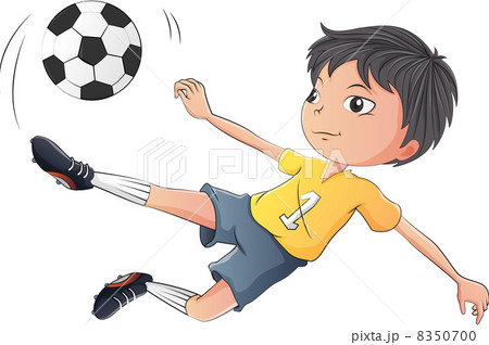 A little boy playing soccer A little boy playing soccer 8350700