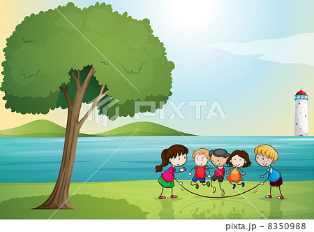 kids playing in nature 8350988