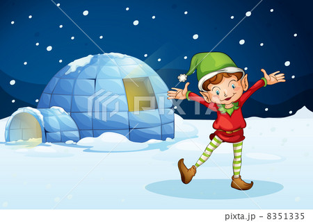 an elf and an igloo 8351335