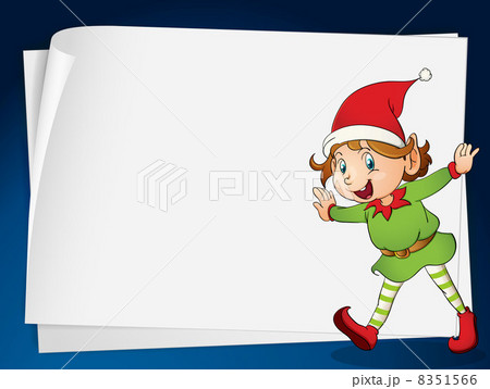 paper sheets and an elve 8351566