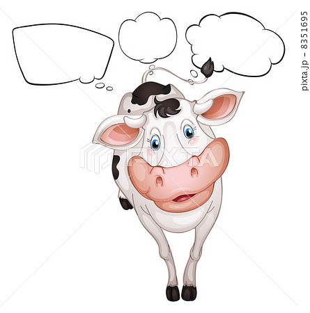 A cow with empty callouts 8351695