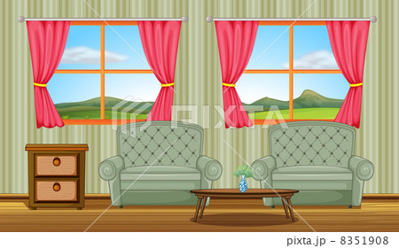 A cushion chairs and side table A cushion chairs and side table 8351908