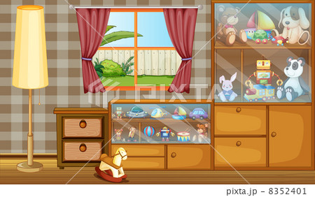 A cabinet full of toys A cabinet full of toys 8352401