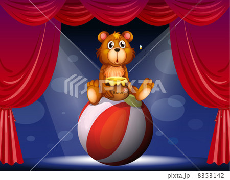 A circus show with a bear 8353142