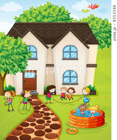 a house and kids 8353586