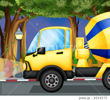 A cement truck A cement truck 8354575