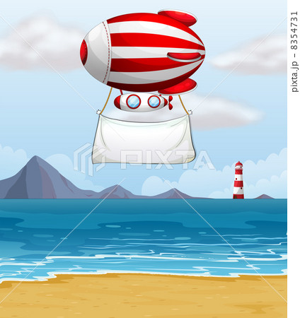 A stripe plane with a banner 8354731