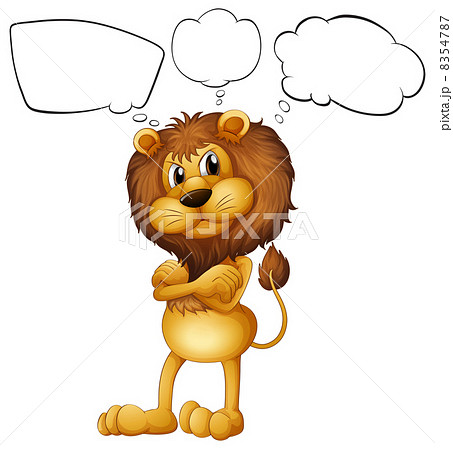 A lion with the blank callouts 8354787