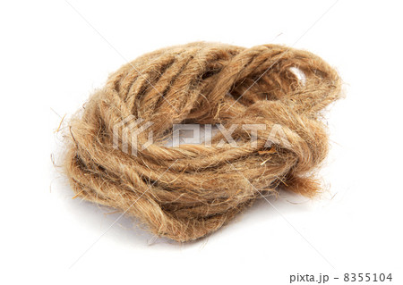 Coil of rope isolated on a white background. Coil of rope isolated on a white background. 8355104