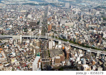 阪神高速15号線堺入口付近を空撮 阪神高速15号線堺入口付近を空撮 8356379