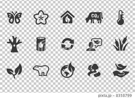 自然環境 環境 ICON-插圖素材 [8358799] - PIXTA圖庫