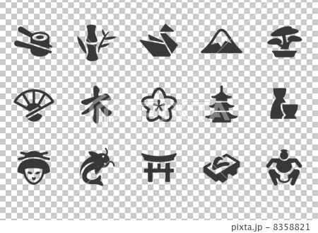 日本 ICON 圖示-插圖素材 [8358821] - PIXTA圖庫