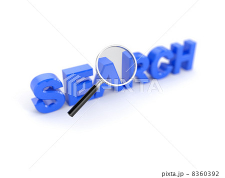 Search concept with magnifying glass 8360392