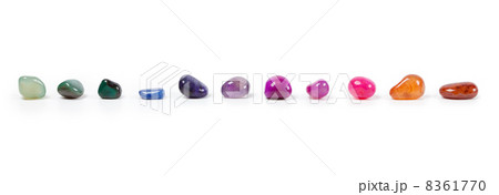 彩り豊かな天然石　白バック 8361770