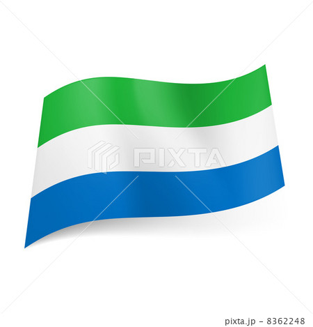 State flag of Sierra Leone. 8362248