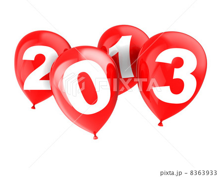 Balloons with number year 8363933