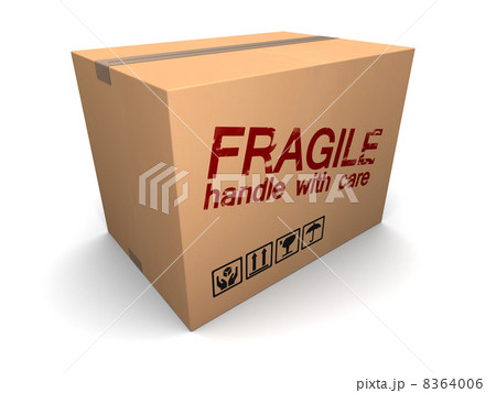 fragile cardboard box 8364006
