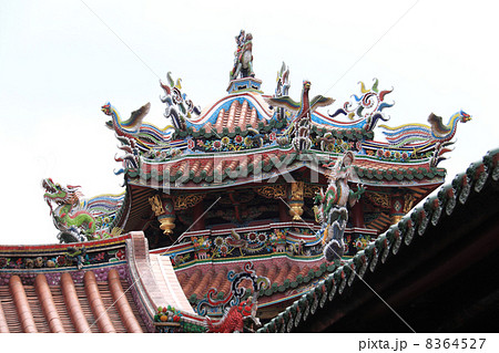 台北市「龍山寺」屋根飾り 8364527