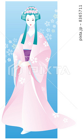 日本のお姫様のイラスト素材 8365711 Pixta