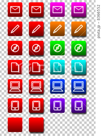 Media button material (square / flat) 8366552