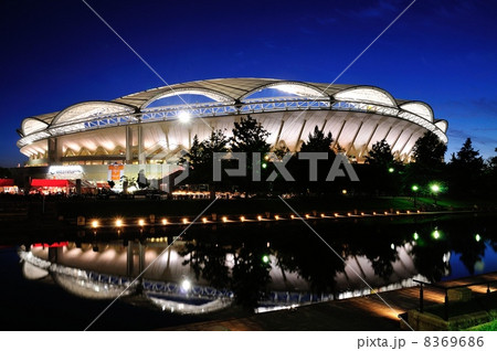 ビッグスワン夜景試合中 8369686