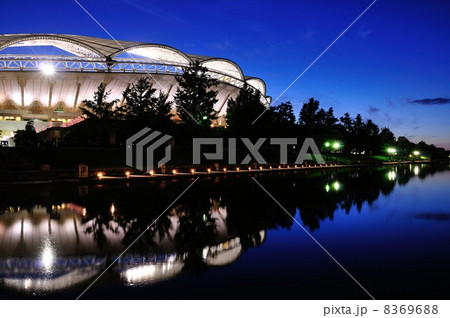 ビッグスワン夜景試合中 8369688