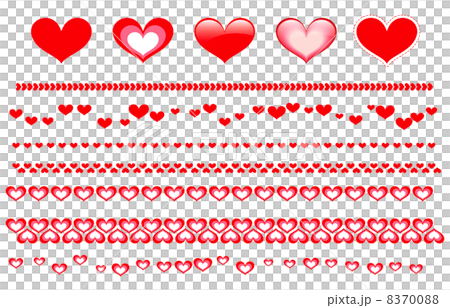 Heart illustration material 8370088