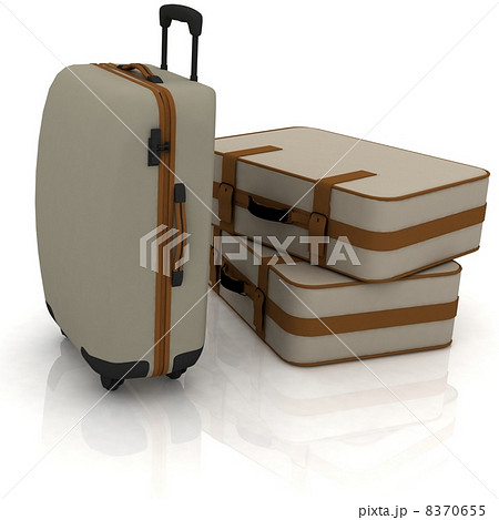 Suitcases isolated on white 8370655