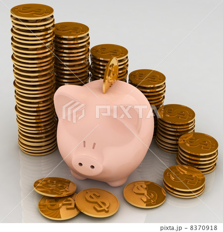 gold chinks with piggy bank 8370918