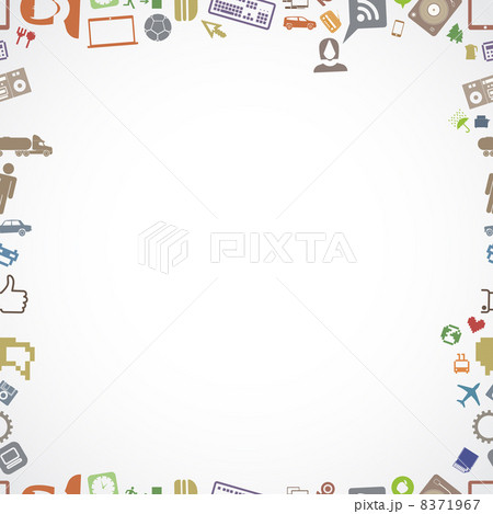 Different lifestyle stuff color frame template 8371967