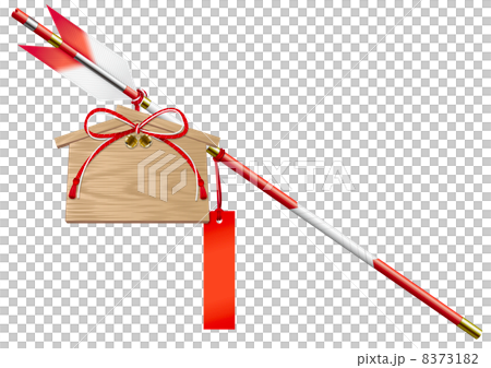 絵馬付き破魔矢_03 8373182