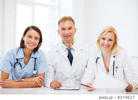 doctors on a meeting doctors on a meeting 8374627