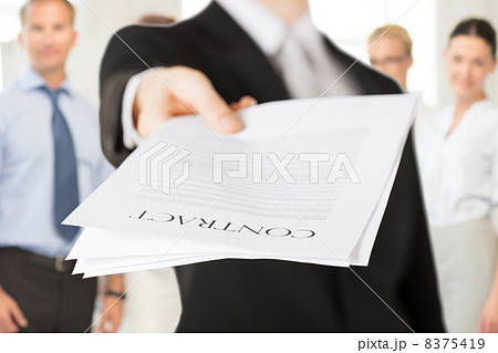 businessman with contract 8375419