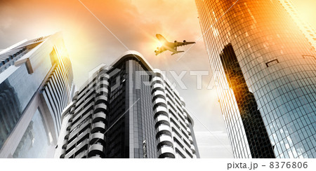 Plane in sky 8376806