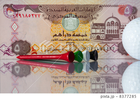 Money and golf equipments Money and golf equipments 8377285