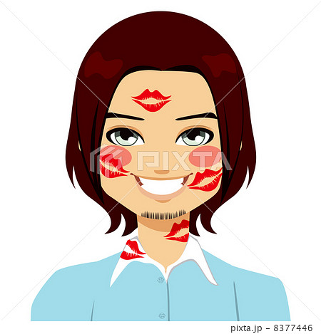Man With Lipstick Marks Man With Lipstick Marks 8377446