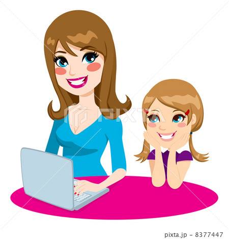 Mother Teaching Daughter Mother Teaching Daughter 8377447