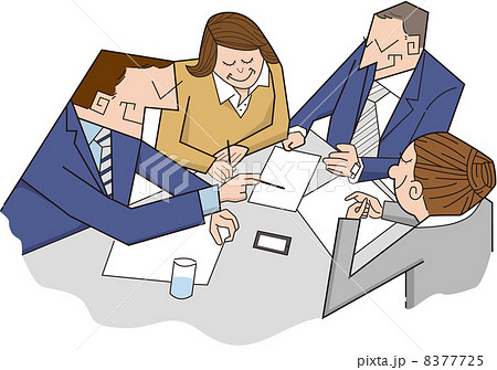 ビジネスシーン 打ち合わせ イラストのイラスト素材