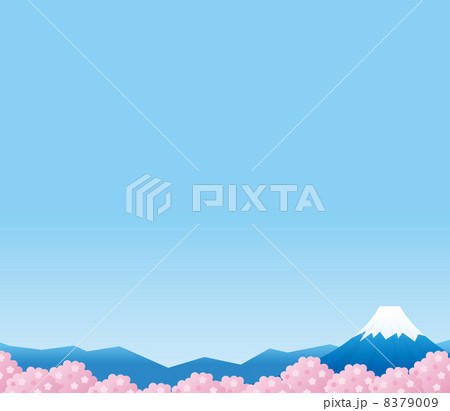 桜と富士山の背景 桜と富士山の背景 8379009