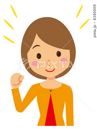 ファイト　ショートヘアの女性 8380009