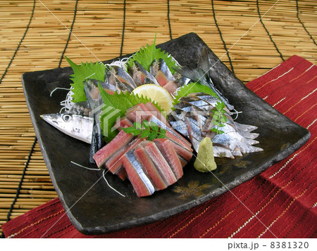 秋刀魚の刺身の写真素材 813