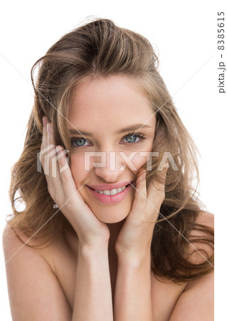 Smiling girl looking sexy at camera 8385615
